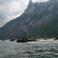 Plavání vodníků Traunsee